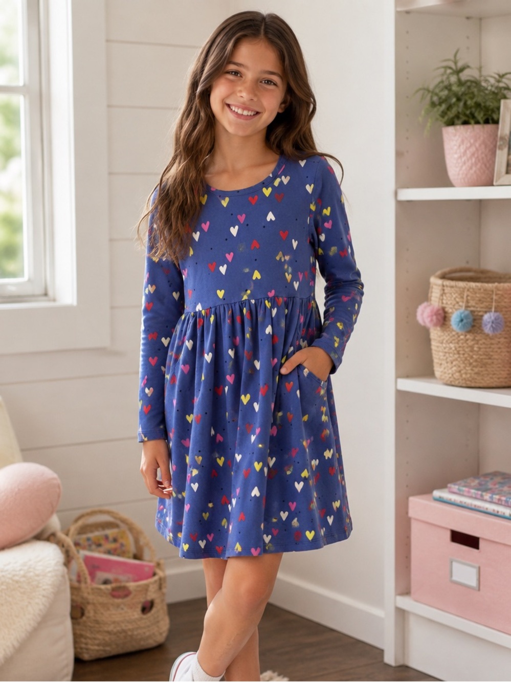 Hanna Andersson Skater Dress with Pockets size 10